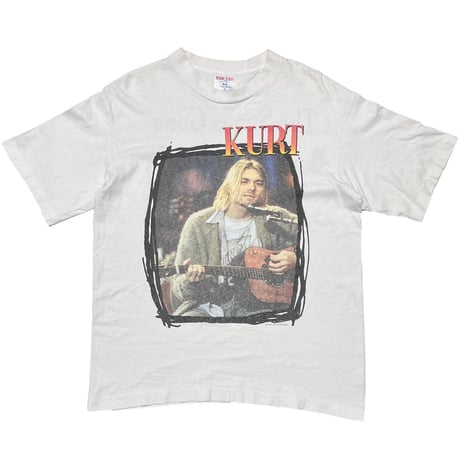 NIRVANA 1995 KURT COBAIN MTV UNPLUGGED THE SUN IS GONE WHITE SOF TEE MEDIUM 3774