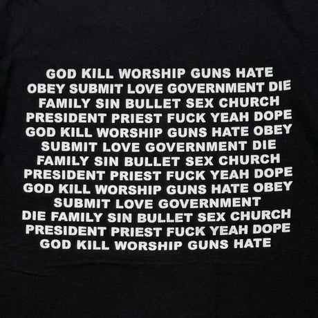 MARILYN MANSON	2001 GOD KILL WORSHIP GUNS HATE GIANT LARGE 8111