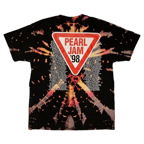 PEARL JAM 1998 TOUR BLEACHED TEE DELTA XL 8032
