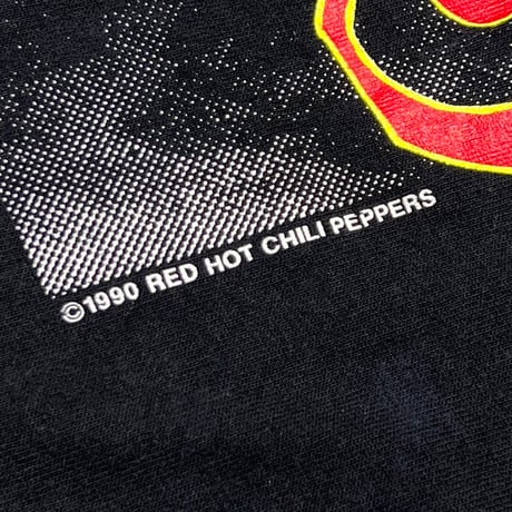 RED HOT CHILI PEPPERS 1990 MEMBER PORTRAIT CURVING LOGO SOF TEE MEDIUM 3122