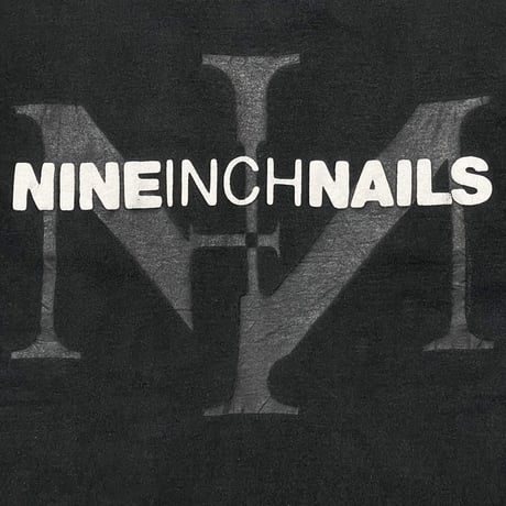 NINE INCH NAILS BOX LOGO FRUIT OF THE LOOM LARGE 9623