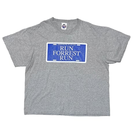 FORREST GUMP RUN FORREST RUN & STOP FORREST STOP ASH GREY XL 7437