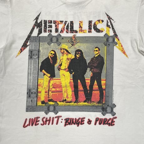 METALLICA SUMMER SHIT 1994 WHITE GIANT BY TEE JAYS LARGE 2509