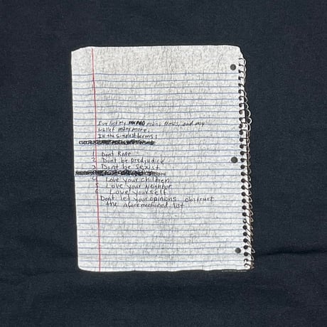 NIRVANA NOTE 2003 BLUE KURT COBAIN ANVIL XXL 5394
