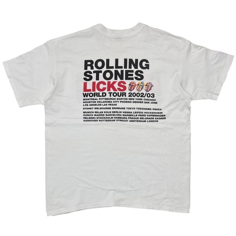 ROLLING STONES LICS WORLD TOUR 2002/2003 WHITE ANVIL LARGE 0627