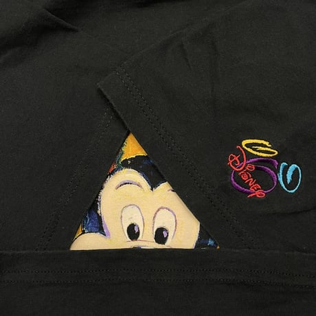 DISNEY VINTAGE PAINTED MICKEY TEE BLACK XL 6077