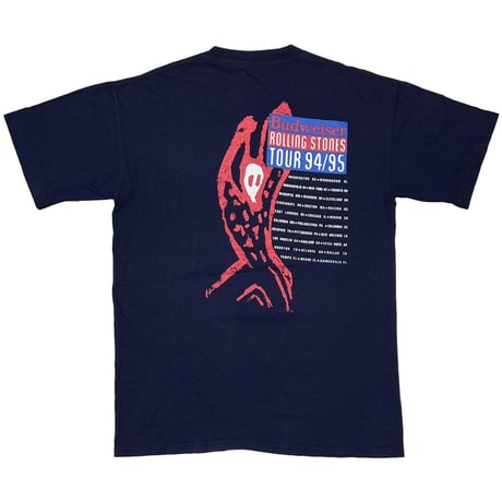 ROLLING STONES VOODOO LOUNGE Budweiser 94/95 NAVY BROCKUM LARGE 8175