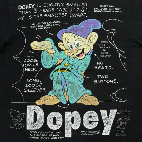 DISNEY VINTAGE Snow White and the Seven Dwarfs Dopey FITS XL 7354