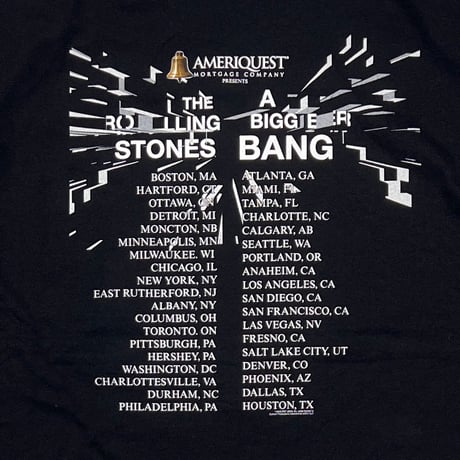 ROLLING STONES 2005-2006 BIGGER BANG BLACK ANVIL LARGE 0606