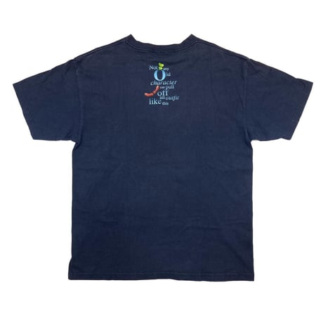 DISNEY GOOFY CAN PULL OFF TEE NAVY FIT LIKE LARGE 07327