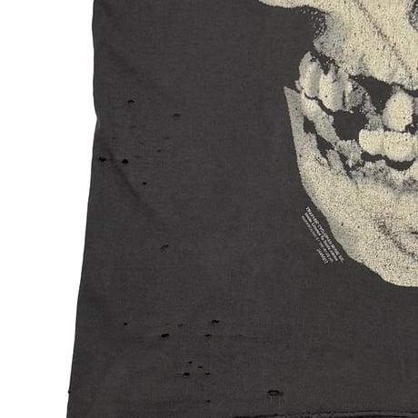 MISFITS 1997 HUGE SKULL BLACK/GREEN HANES XL 0972