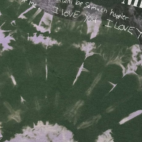 NIRVANA LYRICS BACK SMILE BOOTLEG LS GREEN TIEDYE FITS XL 8318