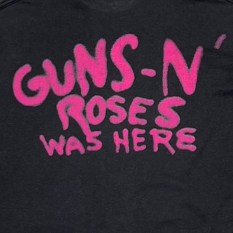 GUNS N' ROSES WAS HERE 1987 TEEJAYS LARGE 7580