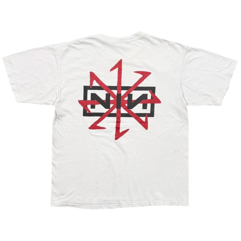 Nine Inch Nails オフィシャル Tシャツ　白/L Nine Inch Nails オフィシャル Tシャツ 白/L