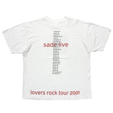 SADE LOVERS ROCK TOUR 2001 WHITE TULTEX XL 8425