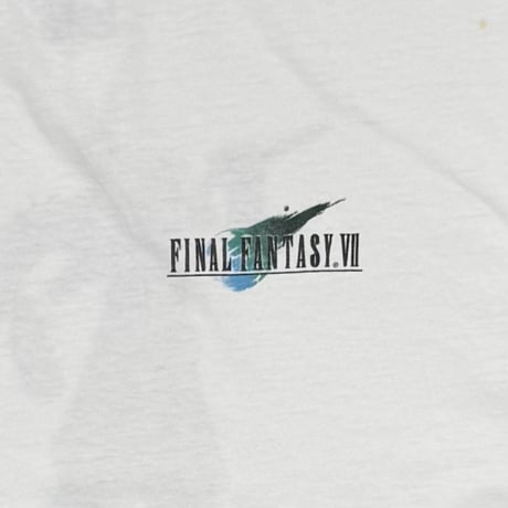 FINAL FANTASY 7 CLOUD ONLY ON PLAYSTATION WHITE ONEITA XL 9415