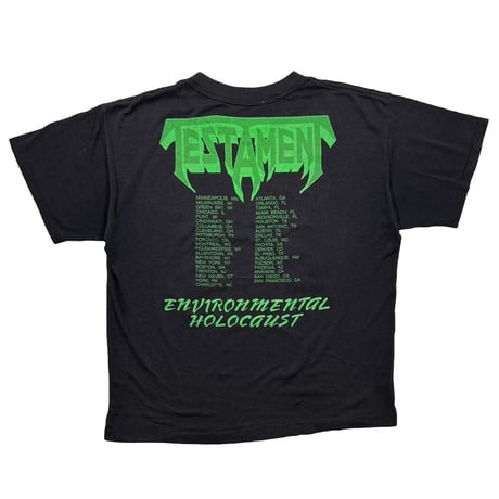 TESTAMENT 1989 GREENHOUSE EFECT ENVIRONMENTAL HOLOCAUST FITS LARGE 0153