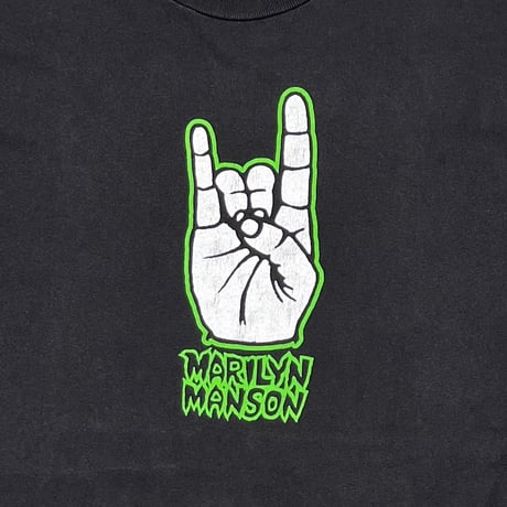 MARILYN MANSON HANDSIGN WE HATE LOVE WE LOVE HATE HANES XL 8430