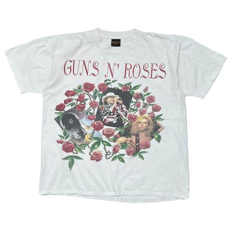 GUNS N' ROSES SKIN N' BONES WORLD TOUR 1993 WHITE BROCKUM XL 5368