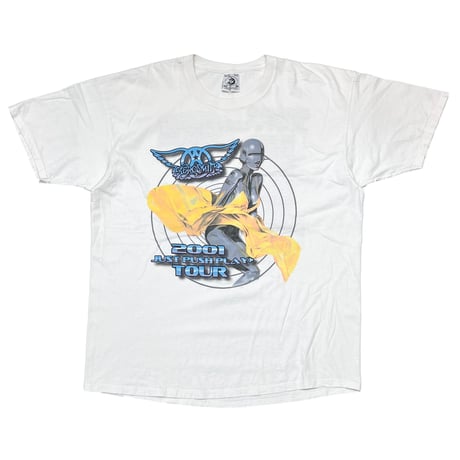 AEROSMITH SORAYAMA 2001 JUST PUSH PLAY TOUR BOOTLEG WHITE XL 9630