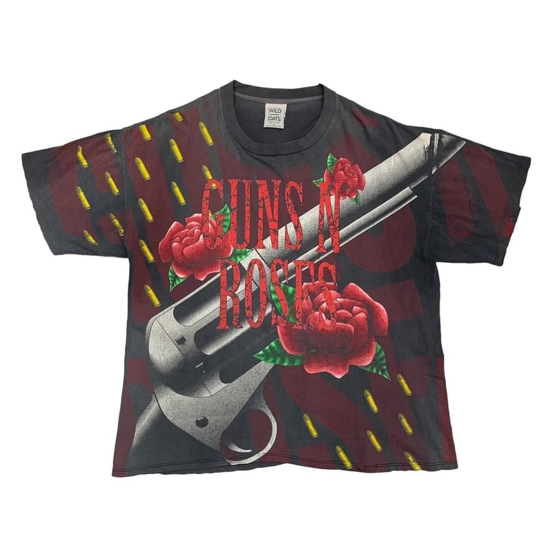 GUNS N' ROSES GUN AND ROSE OVP TEE WILD OATS XL