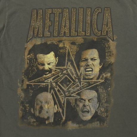 METALLICA POOR TOURING ME OLIVE TULTEX LARGE 2718