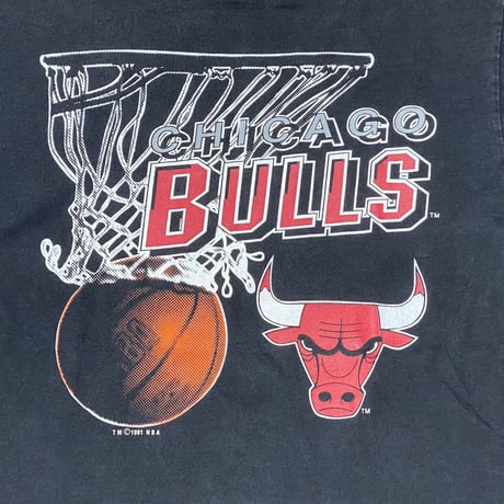 CHICAGO BULLS 1991 WORLD CHAMPS BACK TO BACK TEE HANES LARGE 6151