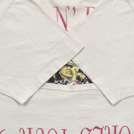GUNS N' ROSES SKIN N' BONES WORLD TOUR '93 WHITE BROCKUM XL 0053