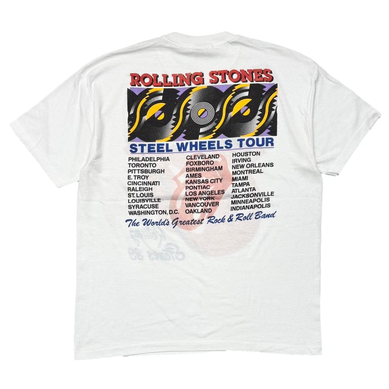 THE ROLLING STONES STEEL WHEELS TOUR 1989 WHITE