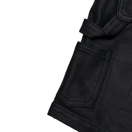 greatLAnd ORIGINAL BADBOY HORSE LEATHER SHORTS BLACK