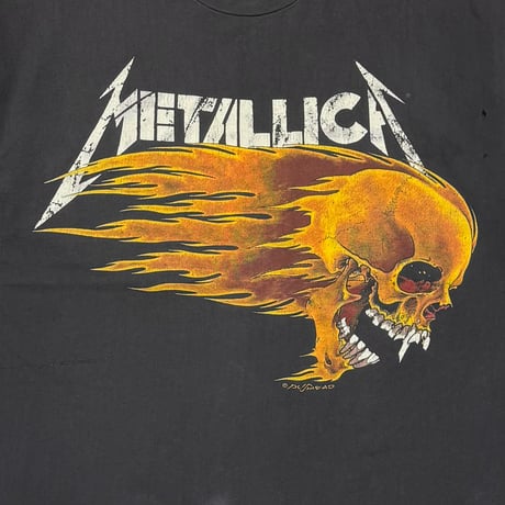METALLICA PUSHEAD SIDE FLAMING VAMPIRE SKULL HANES XL 8111