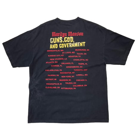 MARILYN MANSON GUNS GOD AND GOVERNMENT FITS XL 8402