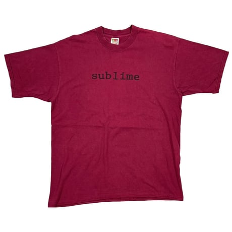 sublime SKUNK REOCRDS BURGUNDY FRUIT OF THE LOOM XL 9766