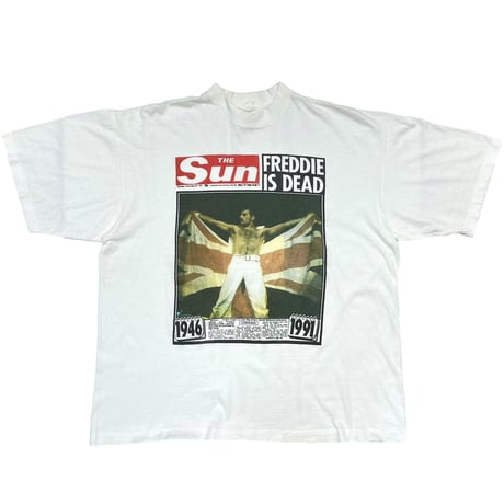 QUEEN FREDDIE IS DEAD THE Sun TABLOID WHITE LARGE 3592