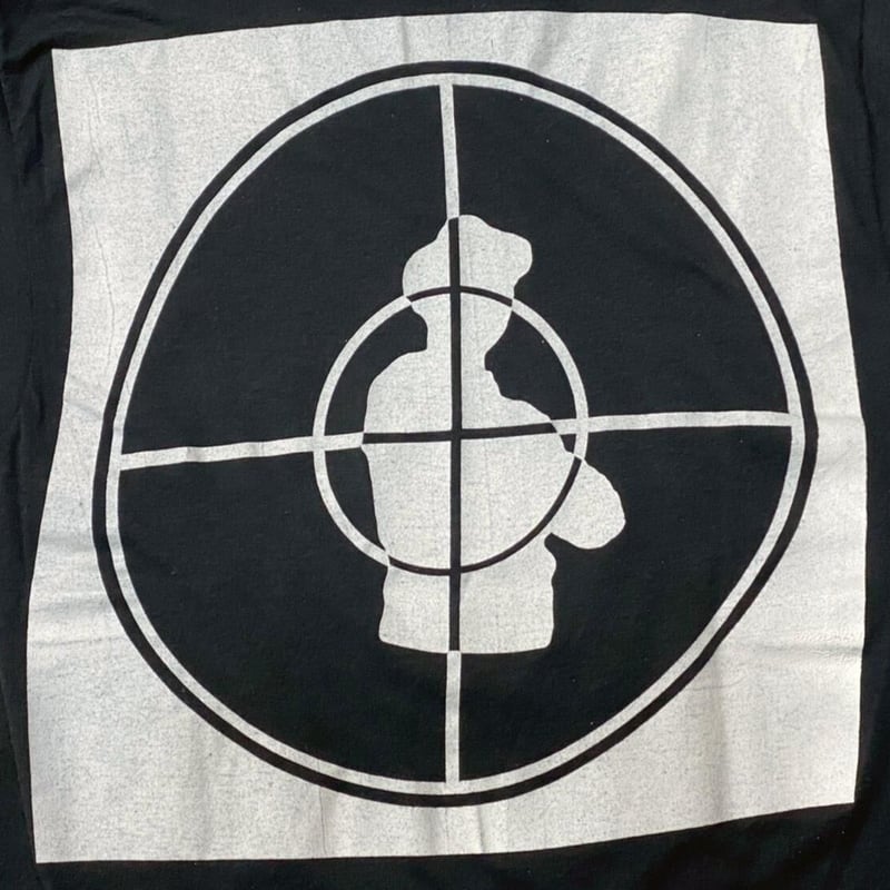 PUBLIC ENEMY 80s TARGET TEE CHED LARGE MADE IN 