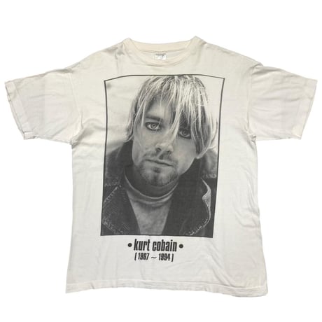 NIRVANA KURT COBAIN MEMORIAL PORTRAIT WHITE BG LARGE 1948