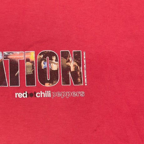 RED HOT CHILI PEPPERS CALIFORNICATION 2000 RED GINAT FITS XL 4700