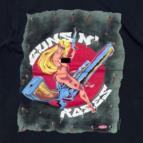 GUNS N' ROSES NAKED GIRL RIDING GUN 91-92 FITS LARGE 6323