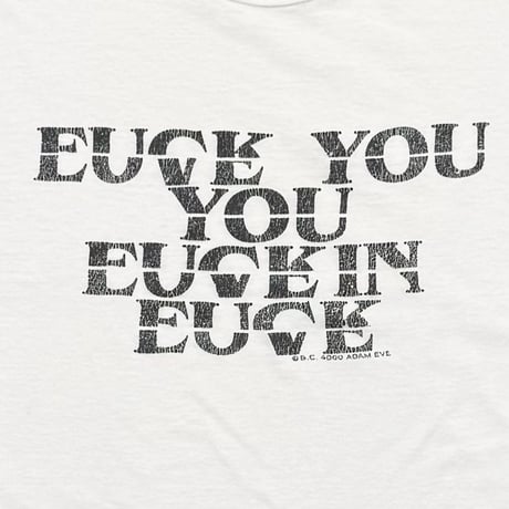 greatLAnd fuck love shirt / new vintage HANES LARGE 6020