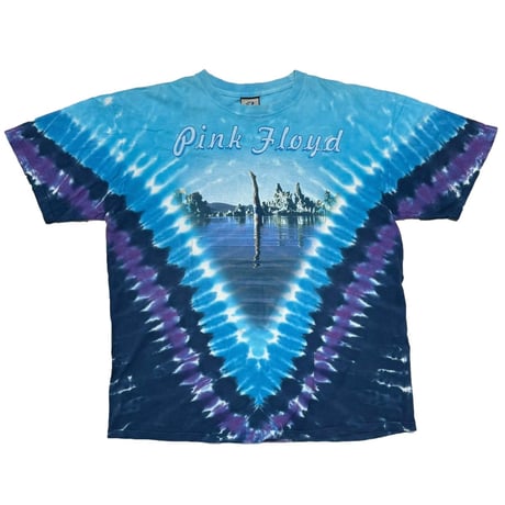 PINK FLOYD WISH YOU WERE HERE TIE DYE LIQUID BLUE FITS XL 1146