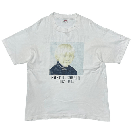 NIRVANA KURT COBAIN MEMORIAL CHILD WHITE anvil XL 5033