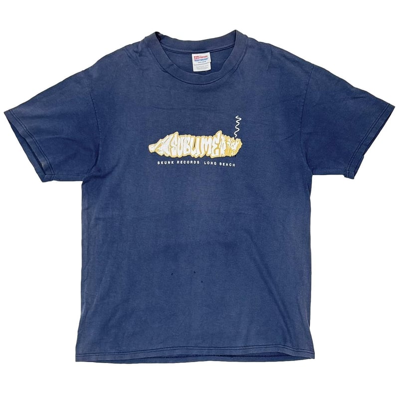 SUBLIME JOINT LOGO SKUNK RECORDS NAVY Hanes LAR