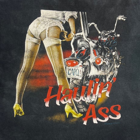 OLD & VINTAGE Haulin' Ass PIN-UP GIRL TENNESSEE RIVER FITS XL 2255