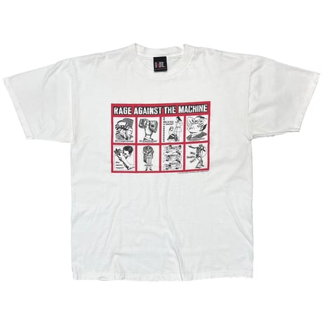 RAGE AGAINST THE MACHINE 1999 BURBARA KRUGER MULTI ART WHITE GIANT XL 6025