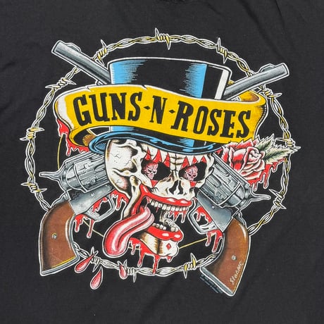 GUNS N' ROSES SILK HAT SKULL PISTOLS EURO FITS XL 8170