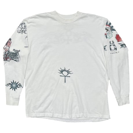 トップス 90s Dennis Rodman tattoo LS greatland DENNIS RODMAN TATTOO LS NATURAL XL 6935 | great