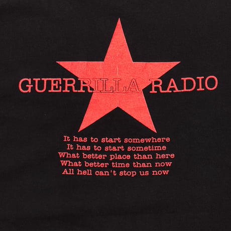 RAGE AGAINST THE MACHINE GUERILLA RADIO GINAT XL 0974