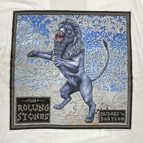 ROLLING STONES 1997 BRIDGES TO BABYLON WHITE LARGE 9072