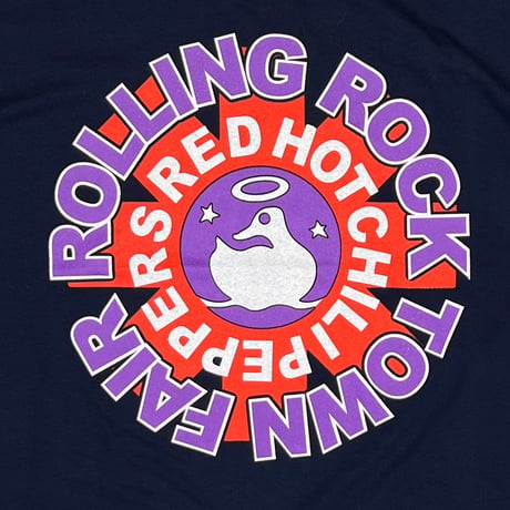 RED HOT CHILI PEPPERS ROLLING ROCK TOWN FAIR NAVY GILDAN XL 4090