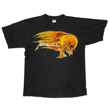 METALLICA PUSHEAD FLAME SKULL EURO XL 8874